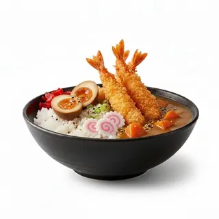 Arroz Con Tempura De Gamba Al Curry